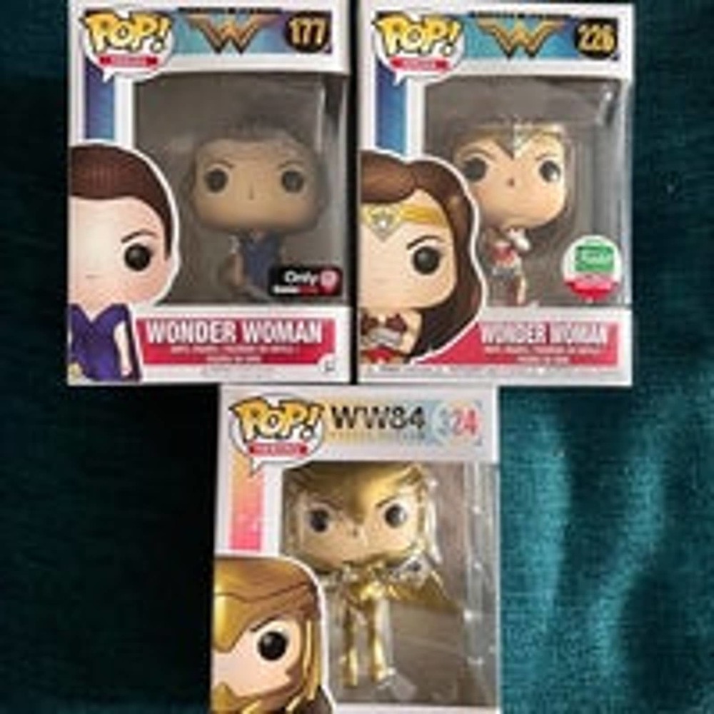 Wonder Woman Set of 3 Funko Pops